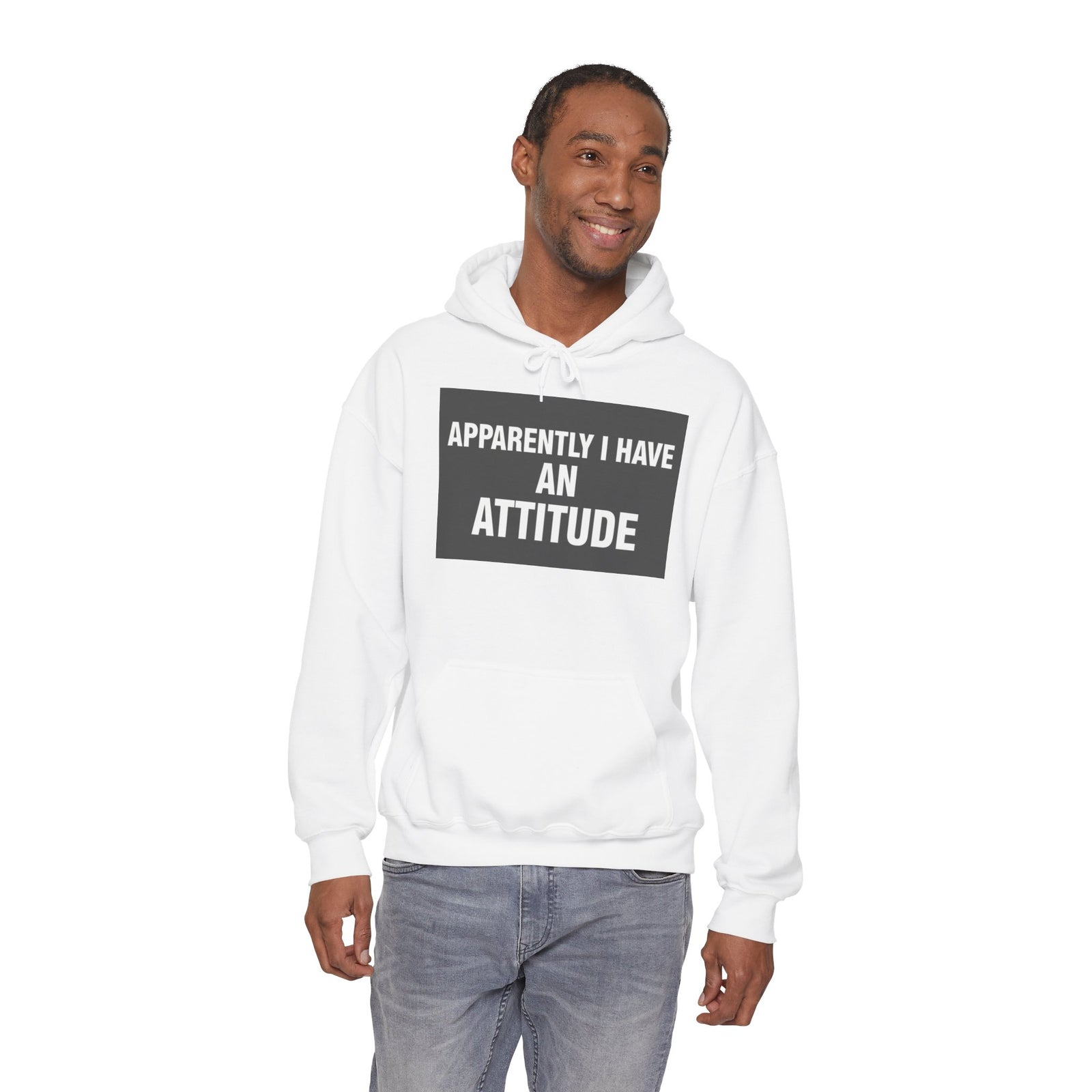 Funny Attitude Statement Hoodie — "Apparently I Have An Attitude" Graphic Men's & Woman's Hoodie
