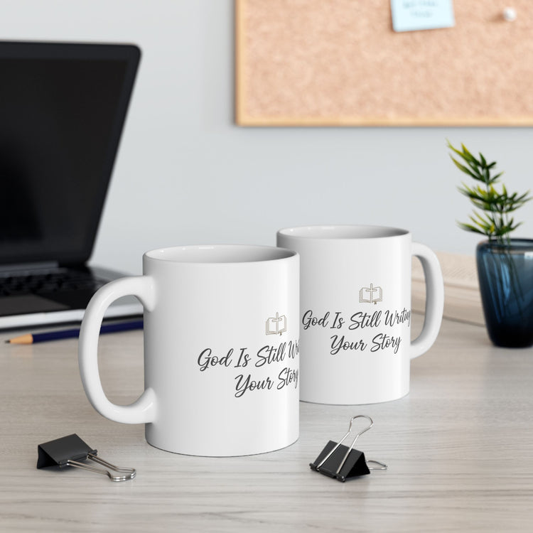 Inspirational Coffee Lover Mug — 'Keep Writing, Keep Going' Ceramic Mug (11oz & 15oz)