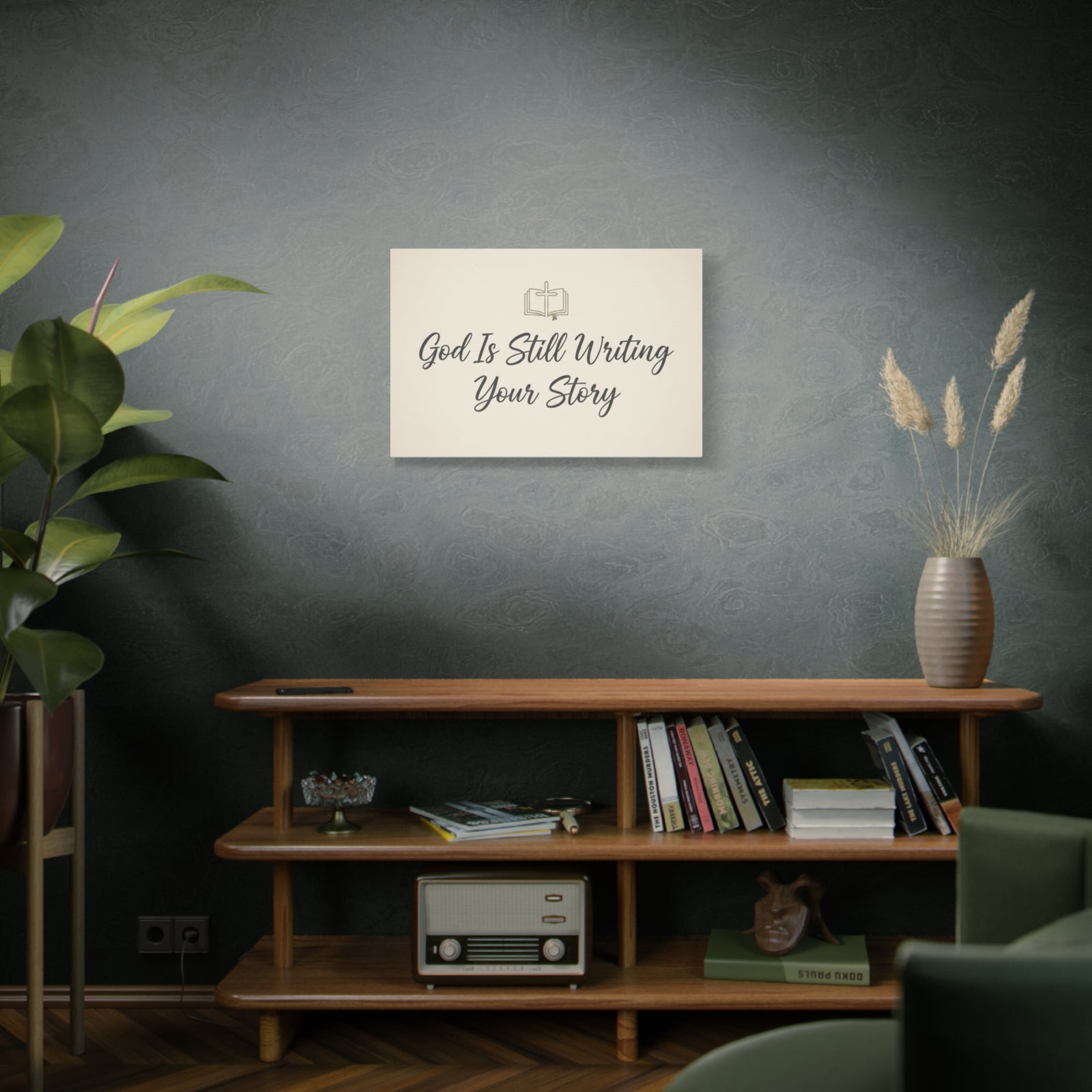 God Is Still Writing Your Story Canvas Wall Art Home Decor - Inspirational Church Art