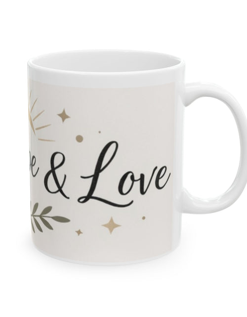 Load image into Gallery viewer, Faith Hope &amp; Love Ceramic Mug — Inspirational Coffee Lover Cup 11 oz &amp; 15 oz
