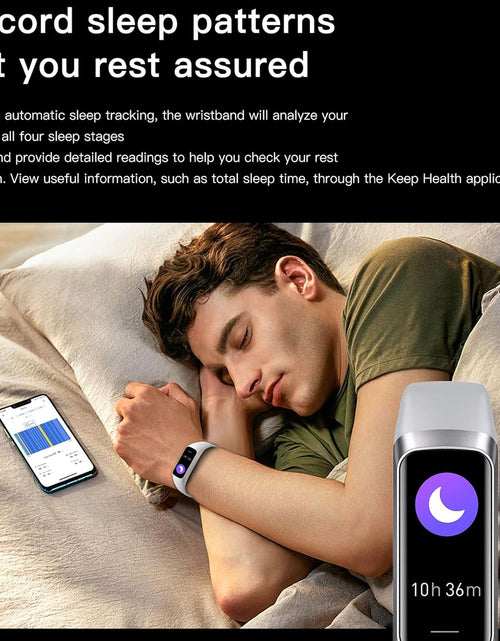 Load image into Gallery viewer, Fitness Trackers for Women Men, Oled Screen Heart Rate Sleep Monitor Step Tracker 25 Sports Modes IP68 Waterproof Smartwatch Activity Tracker, Smart Bracelet Fitness Tracker Watch with Blood Pressure
